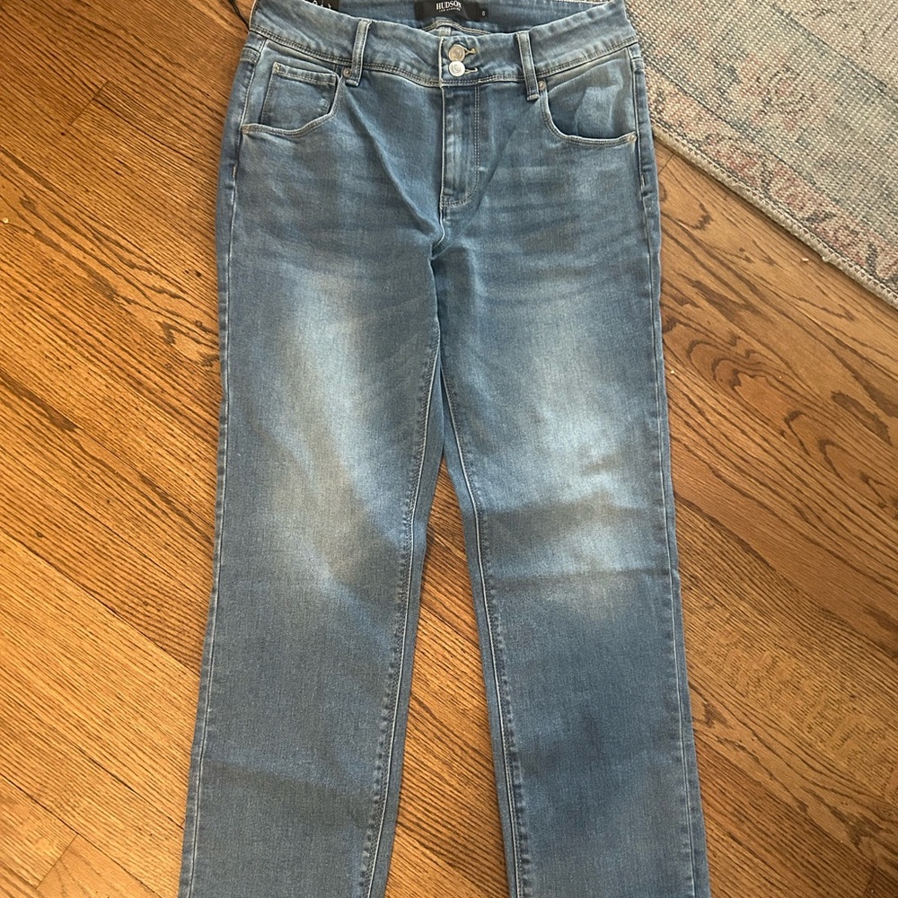 NWT Hudson brand Women’s Sz 28/6 Straight Leg Slim Fit Mid-Rise Jeans - Picture 4 of 8